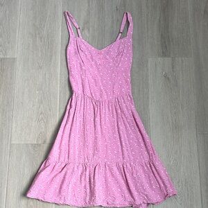 HOLLISTER Pink Floral Sundress size XXS